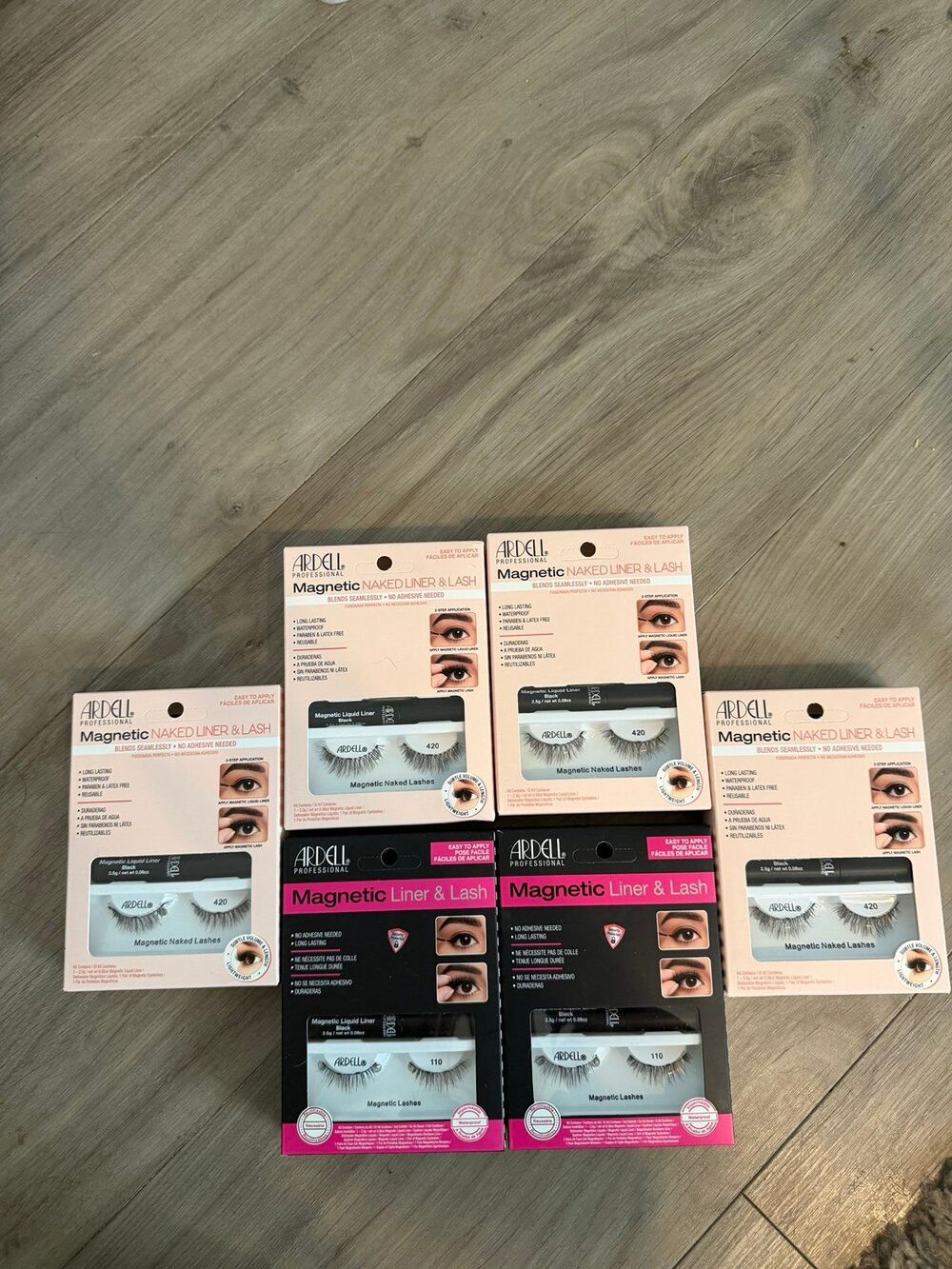 Eyelash bundle eye liner magnetic eye lash and eye liner lot bundle